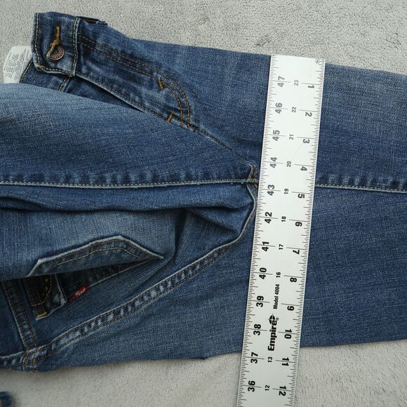 Levi's 515 Jeans Women's Size 8M Blue Mid-Rise Bootcut 31" Inseam Distressed - Picture 7 of 16